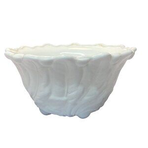 Vintage Wild Rose Milk Glass Indiana Glass Fruit Cocktail Bowl Collectible Home